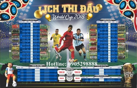 Lich Thi Dau World Cup 2018 - Lich Thi Dau Bong Da